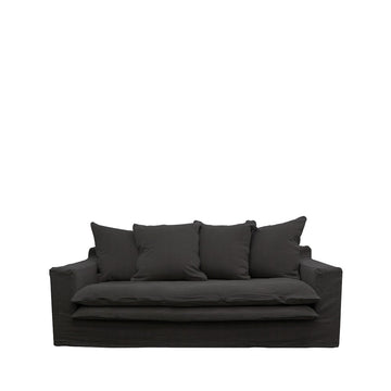 Keely Carbon Two Seater Slip-Cover Sofa