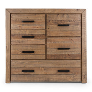 Really Rustic Pine Chest Of Drawers