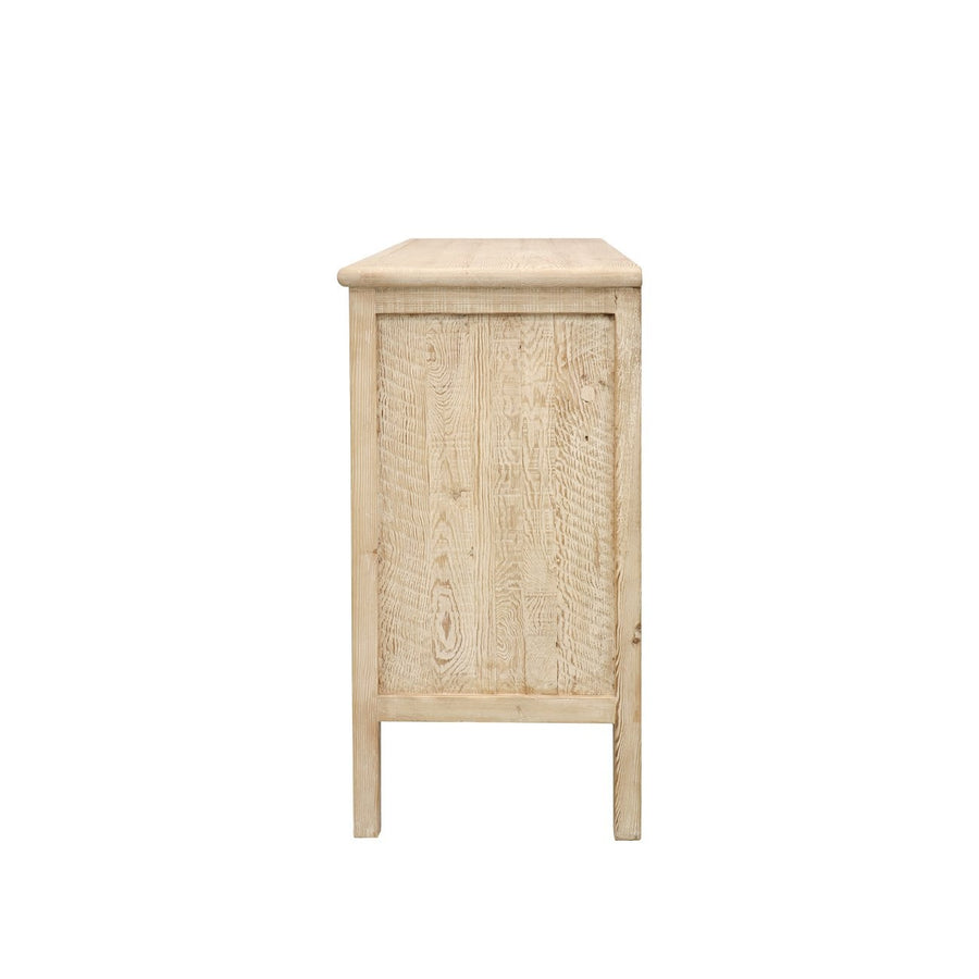 Scalloped Front Three Drawer Dresser - Natural