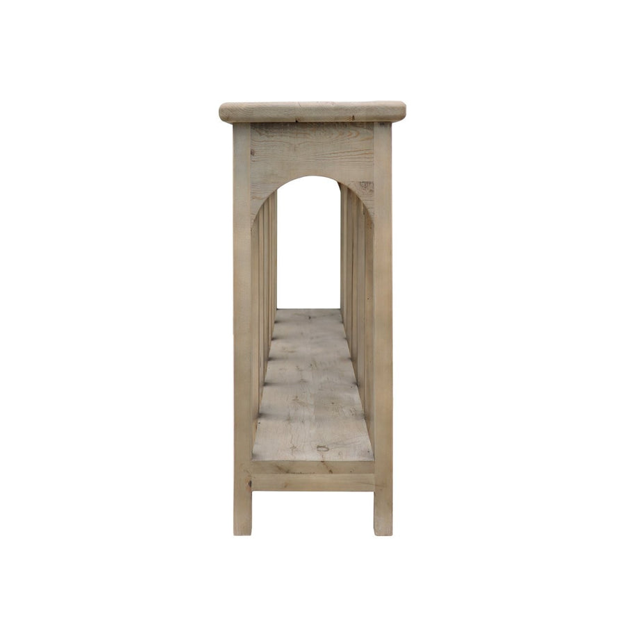 Six Arch Console - Natural Grey Wash