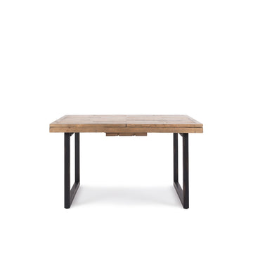 Solid Recycled Timber Extendable Dining Table 140-180cm