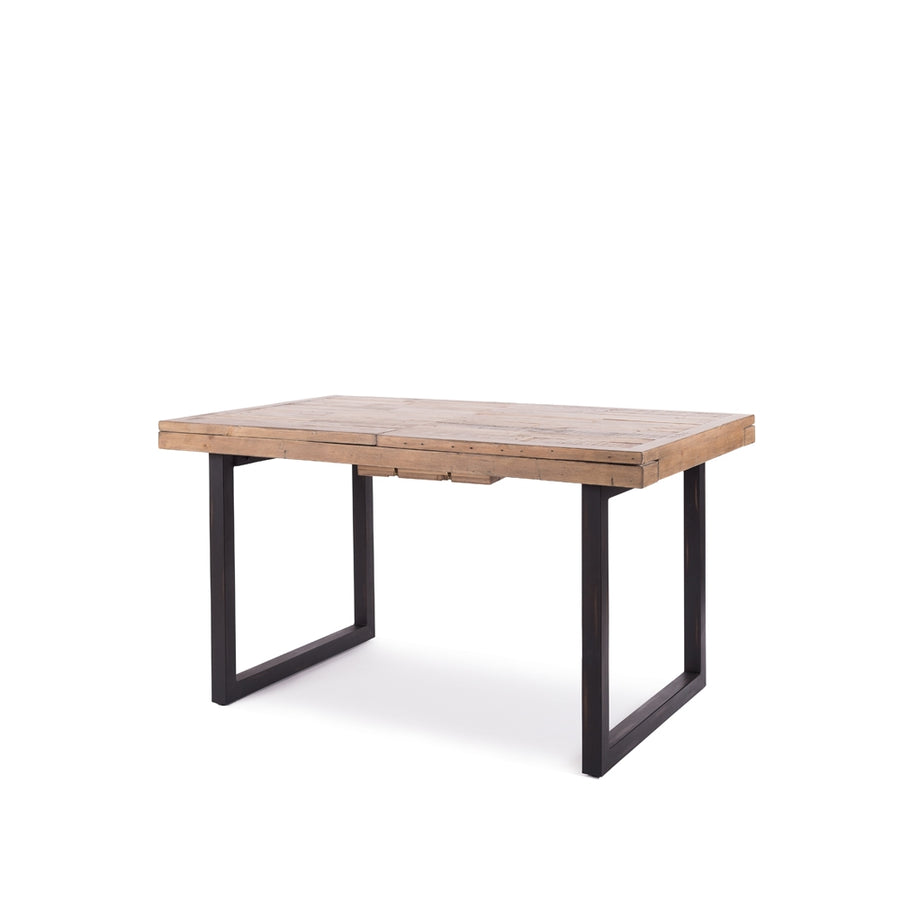 Solid Recycled Timber Extendable Dining Table 140-180cm