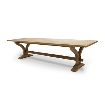 Elm Banquet Dining Table 265cm - Natural