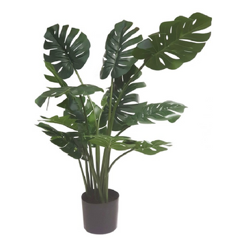 Faux Potted Monstera Plant - 1.1 Metres Tall