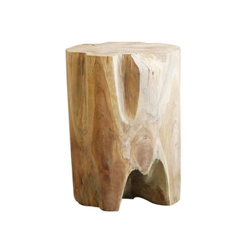 Teak Root Round Outdoor Stool & Side Table