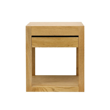 American Ash One Drawer Bedside Table - Natural