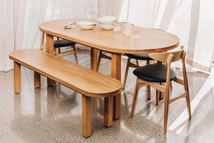 Oval Oak Extension Dining Table 200cm (Extends to 240cm) - Natural