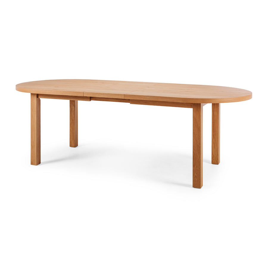 Oval Oak Extension Dining Table 200cm (Extends to 240cm) - Natural