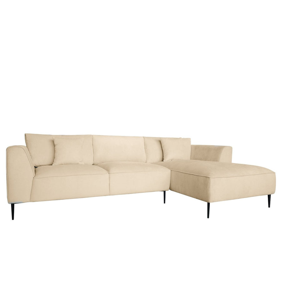 Asher Modular RH Chaise Fabric Sofa - Latte