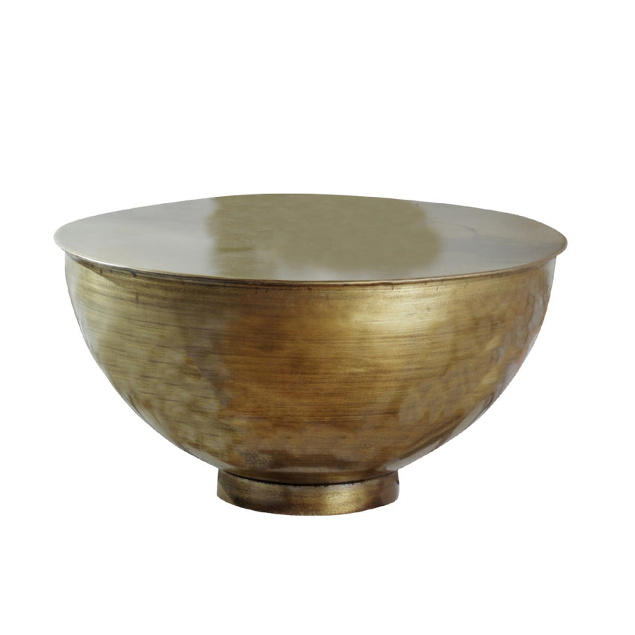 Brass Bowl Shaped Coffee Table