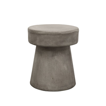 Concrete Mushroom Stool & Side Table - Grey
