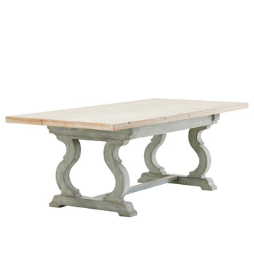 French Farmhouse Extension Dining Table 200-280cm - Grey White