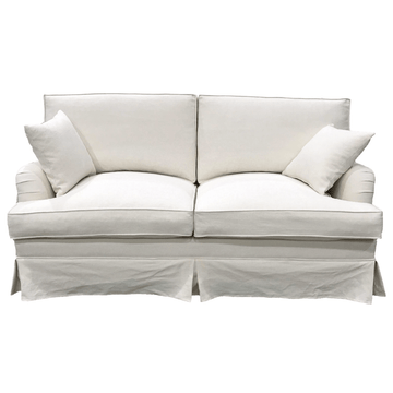 Hamptons Cloud Linen Two Seater Couch
