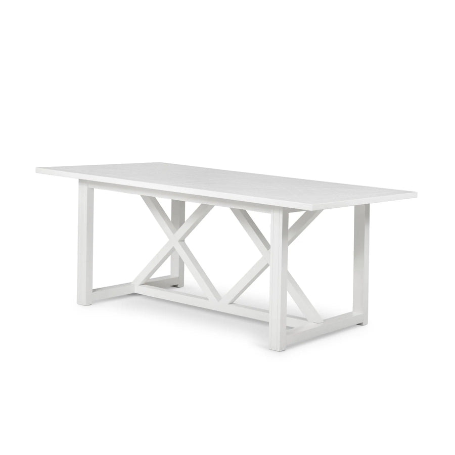 Hamptons White Dining Table - 2.2 Metres