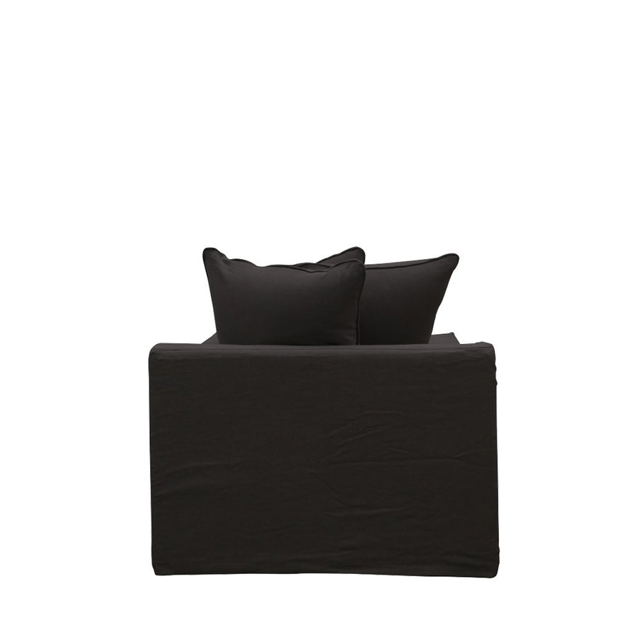Keely Carbon Slip-Cover Armchair