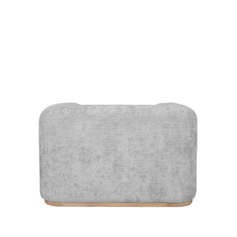 Natural Plinth Armchair - Cement Grey