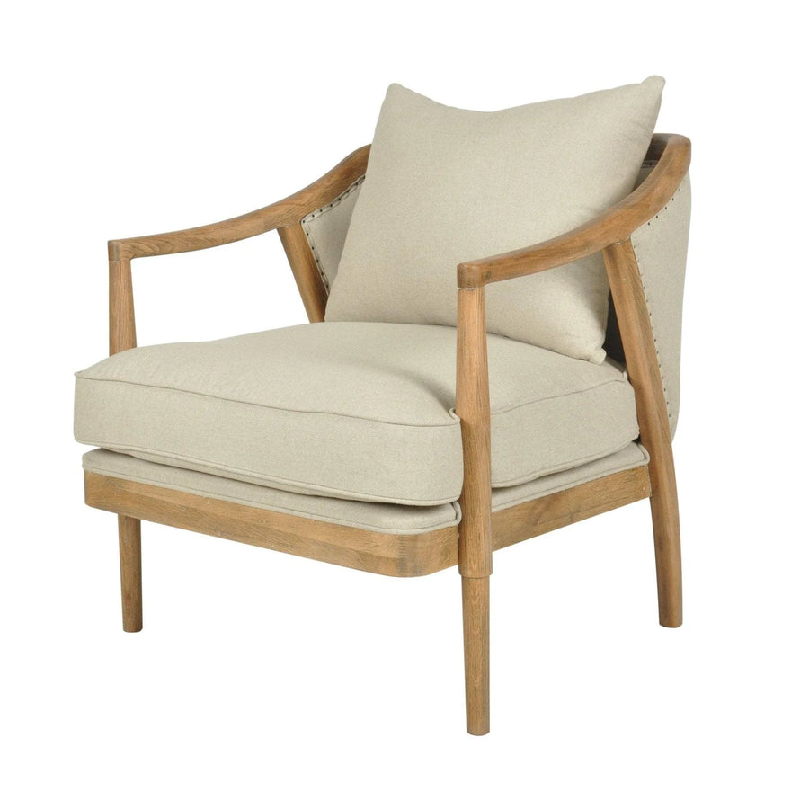 Oakwood Linen Armchair - Natural