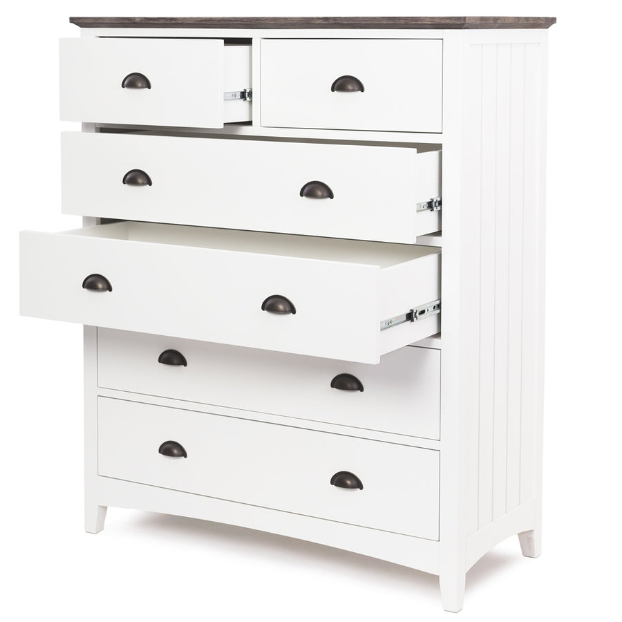 Provincial White Chest of Drawers