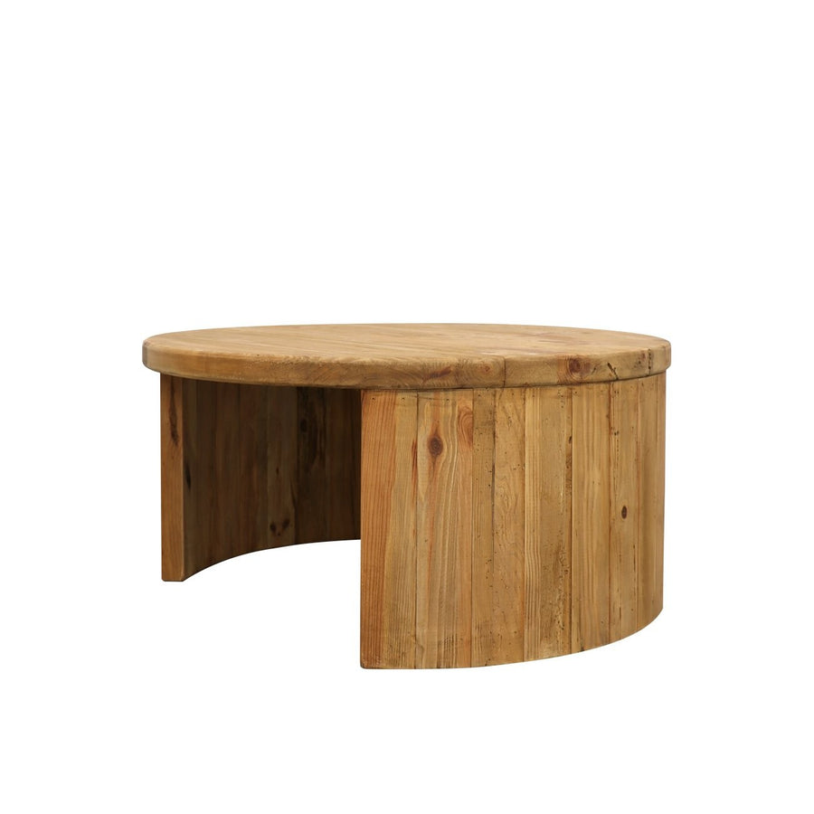 Round Nesting Coffee Table Set - Natural