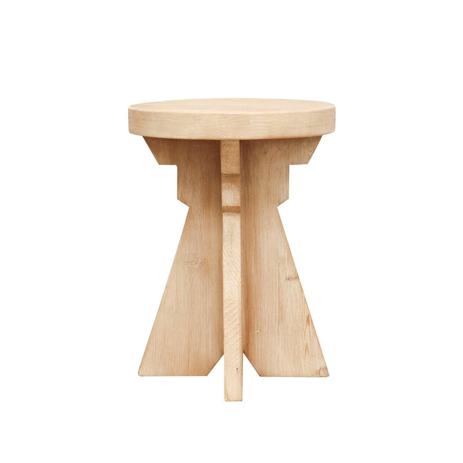 Round Shuttle Side Table / Stool - Natural