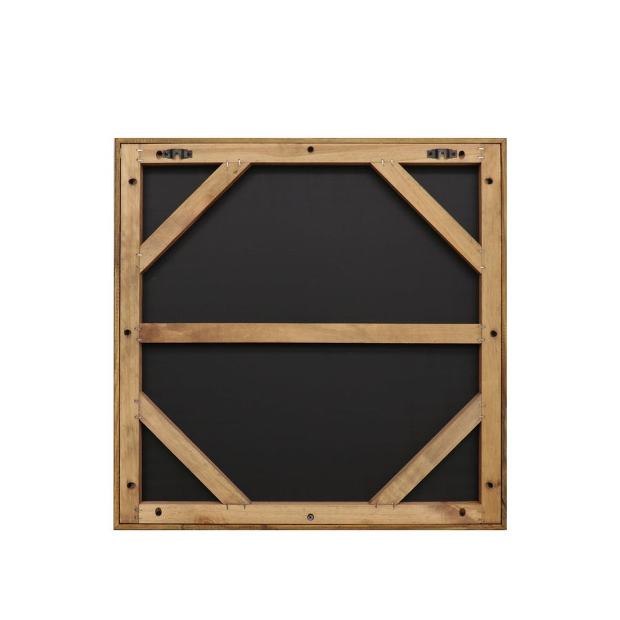 Rustic Vertical Lines Square Wall Art