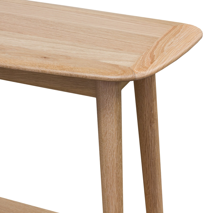 Scandi Beach Rounded Oak Console - Natural