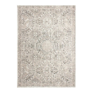 Turkish Style Distressed Rug 170cm x 240cm - Faded Beige & Ivory