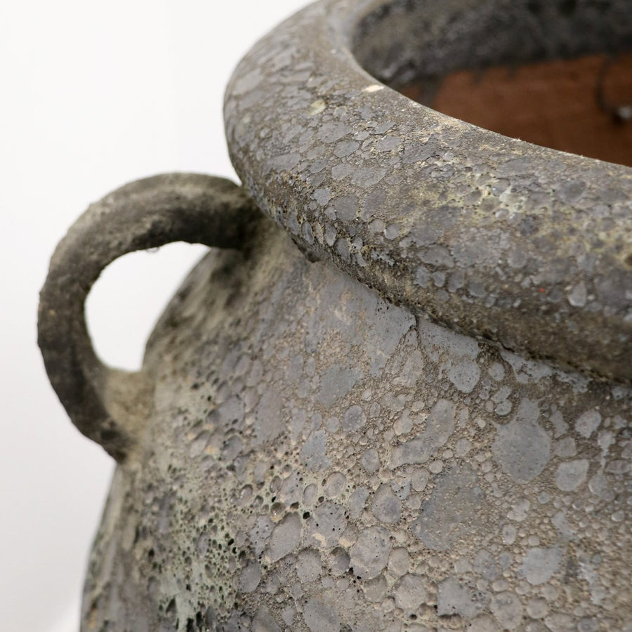 Westhampton Black Lava Vase Pot - Extra Large