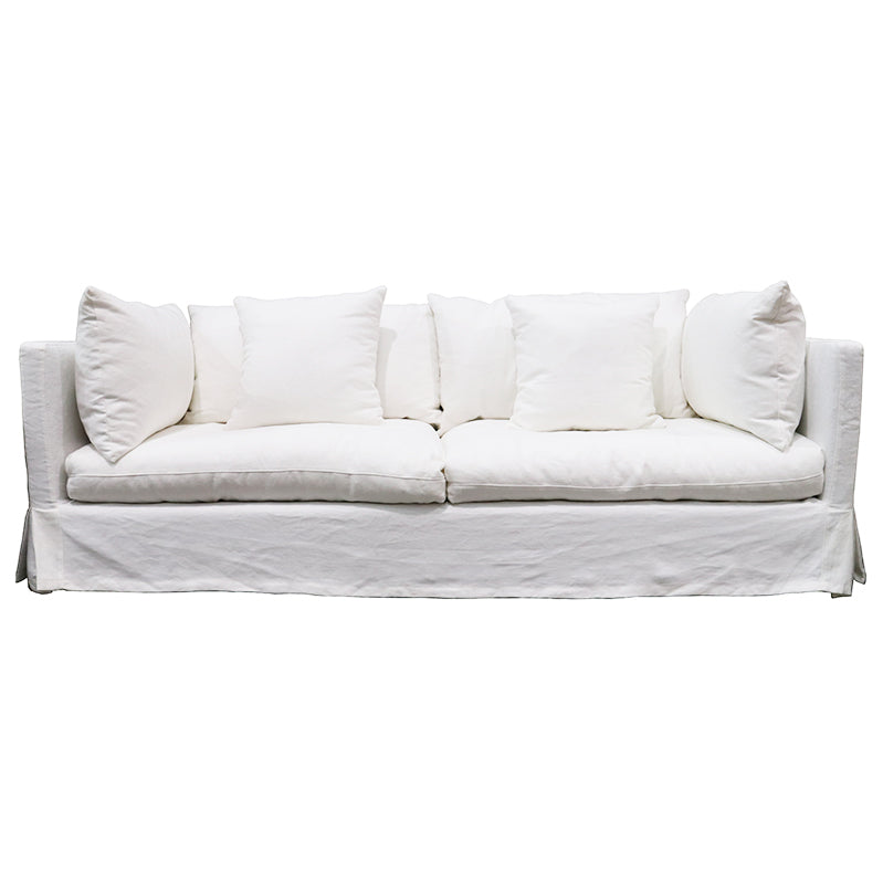 White Slip-Cover Sofa