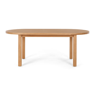 Oval Oak Dining Table 200cm - Natural