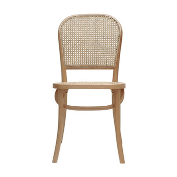 Bistro Style Beech & Rattan Dining Chair - Natural