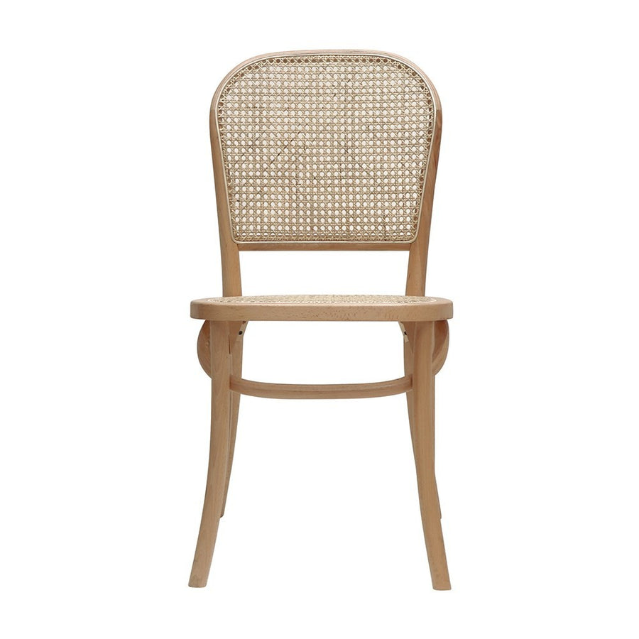 Bistro Style Beech & Rattan Dining Chair - Natural