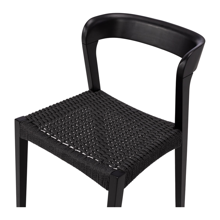 Black Rope Seat Dining Chair