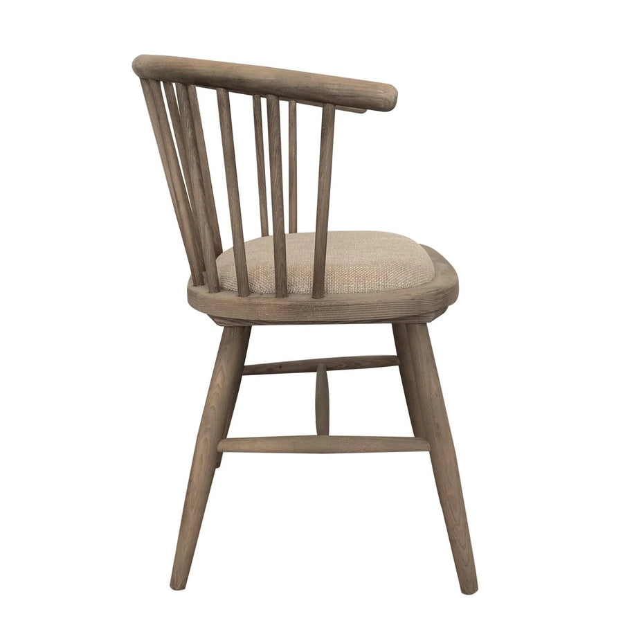 Elm Curved Dining Chair - Natural