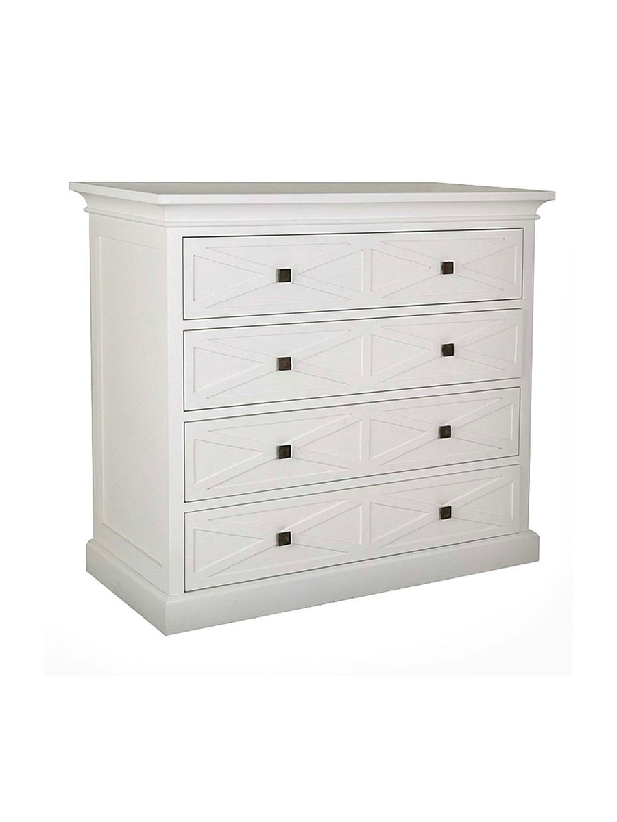 Hamptons White Mahogany Dresser