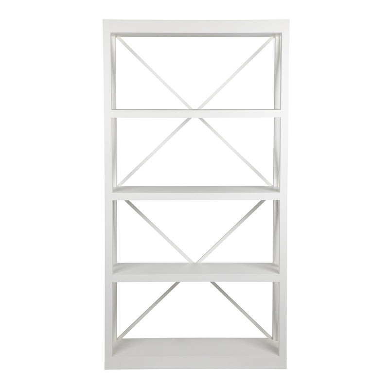 Hamptons Mahogany Bookshelf - White