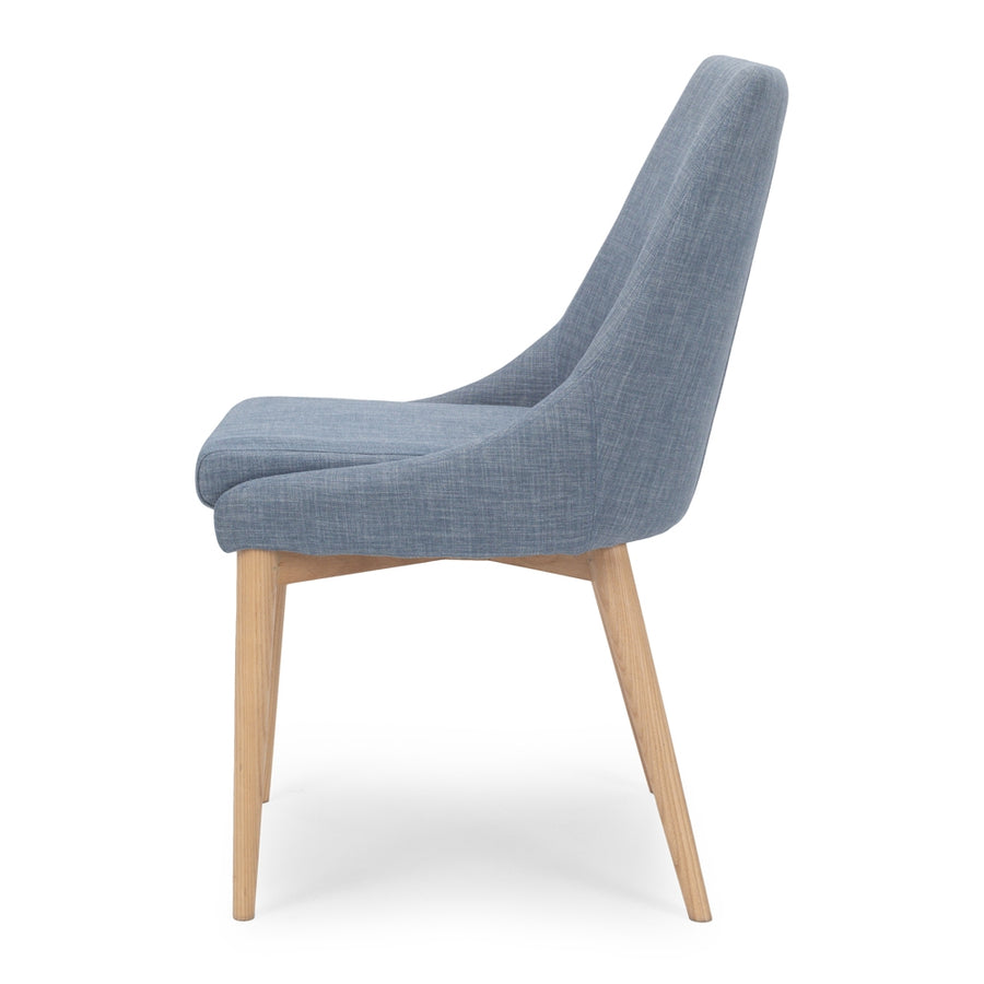 Fjord Blue & Natural Ash Dining Chair