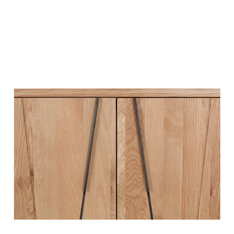 Geometric Oak Sideboard - Natural