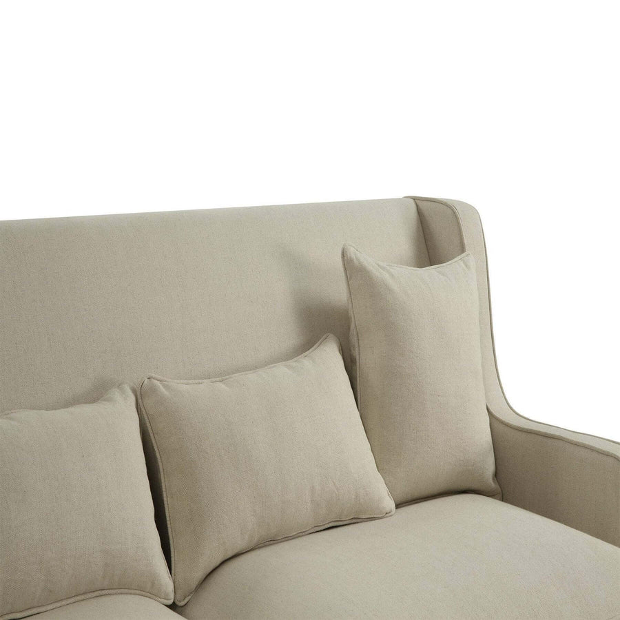 Hamptons Beige Three Seater Couch