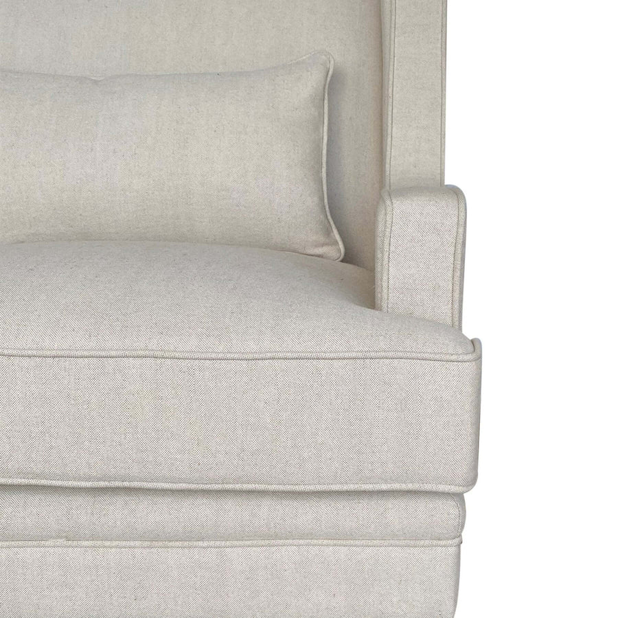 Hamptons Beige Two Seater Couch