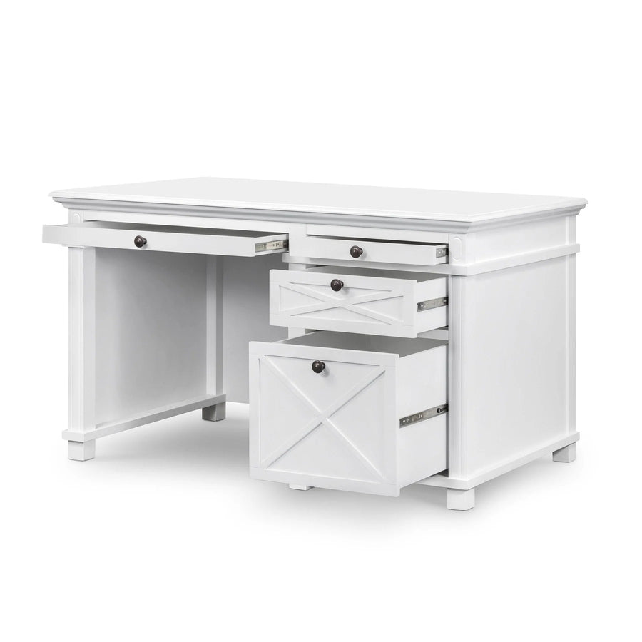 Hamptons White Desk 140cm