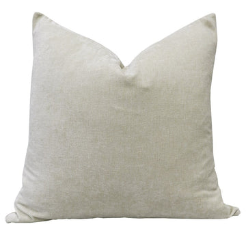 Large Velvety Cushion - Cream