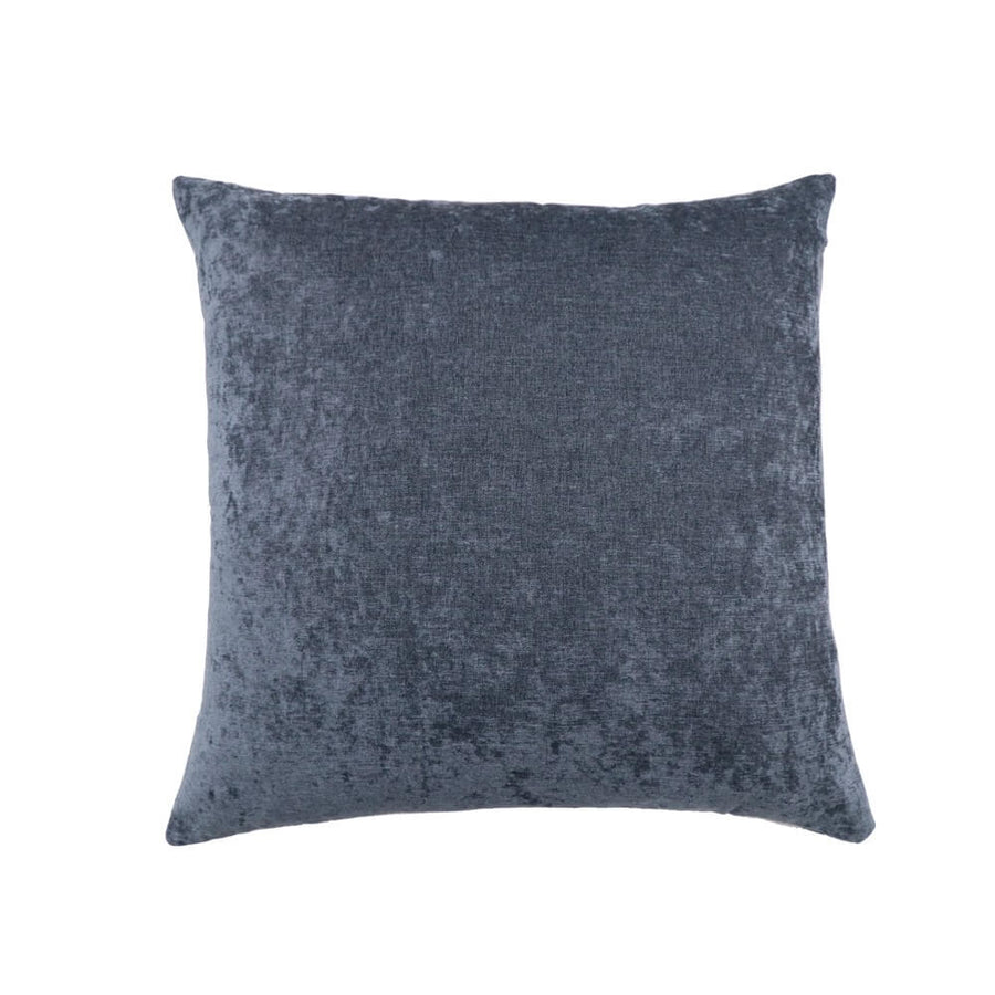 Large Velvety Cushion - Grey Blue