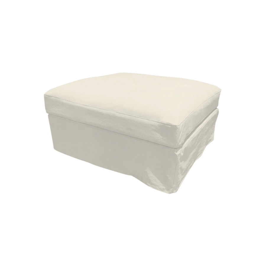 Newport Ottoman Slip-Cover - Cloud [Slip-Cover Only]