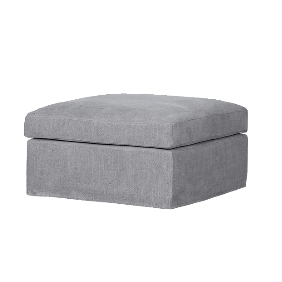 Newport Ottoman Slip-Cover - Cool Grey [Slip-Cover Only]