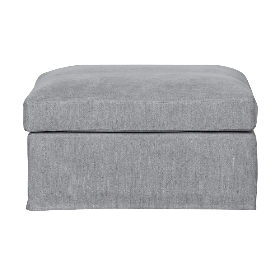 Newport Ottoman Slip-Cover - Cool Grey [Slip-Cover Only]