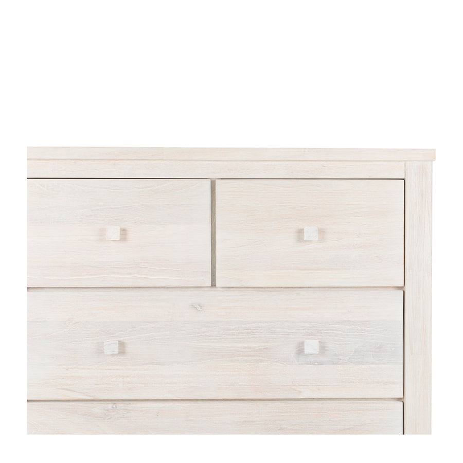Whitewashed Chest of Drawers