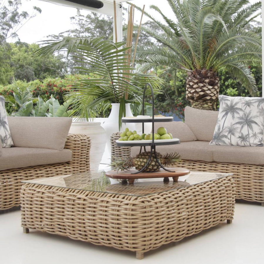 Outdoor Lux Wicker Coffee Table
