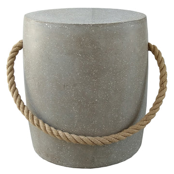 Round Rope Stool - Grey Terazzo