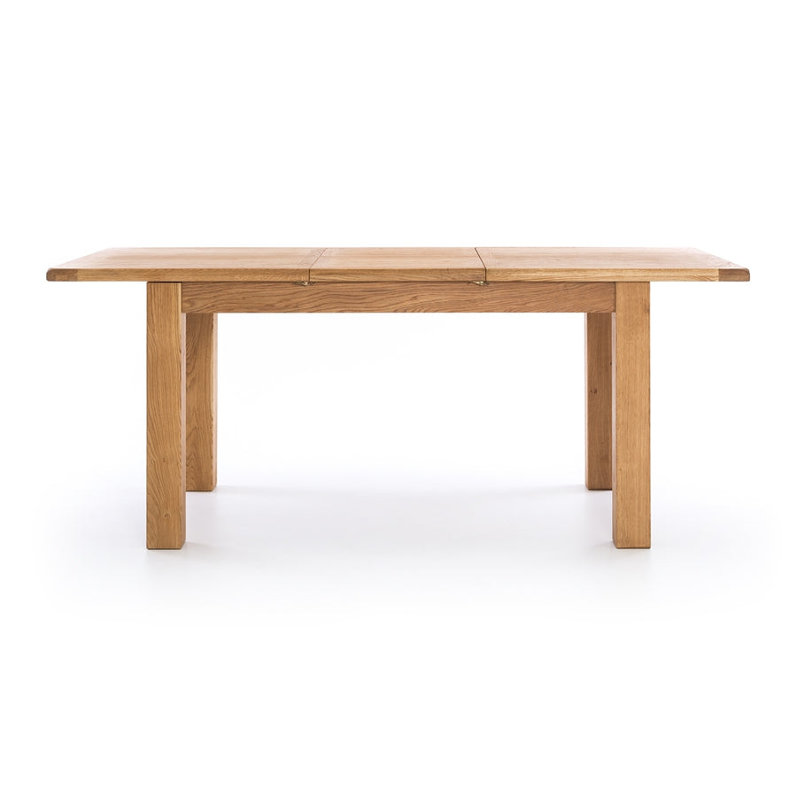 Rustic Oak Extension Dining Table - 1.5 Metres (Extends to 2m)